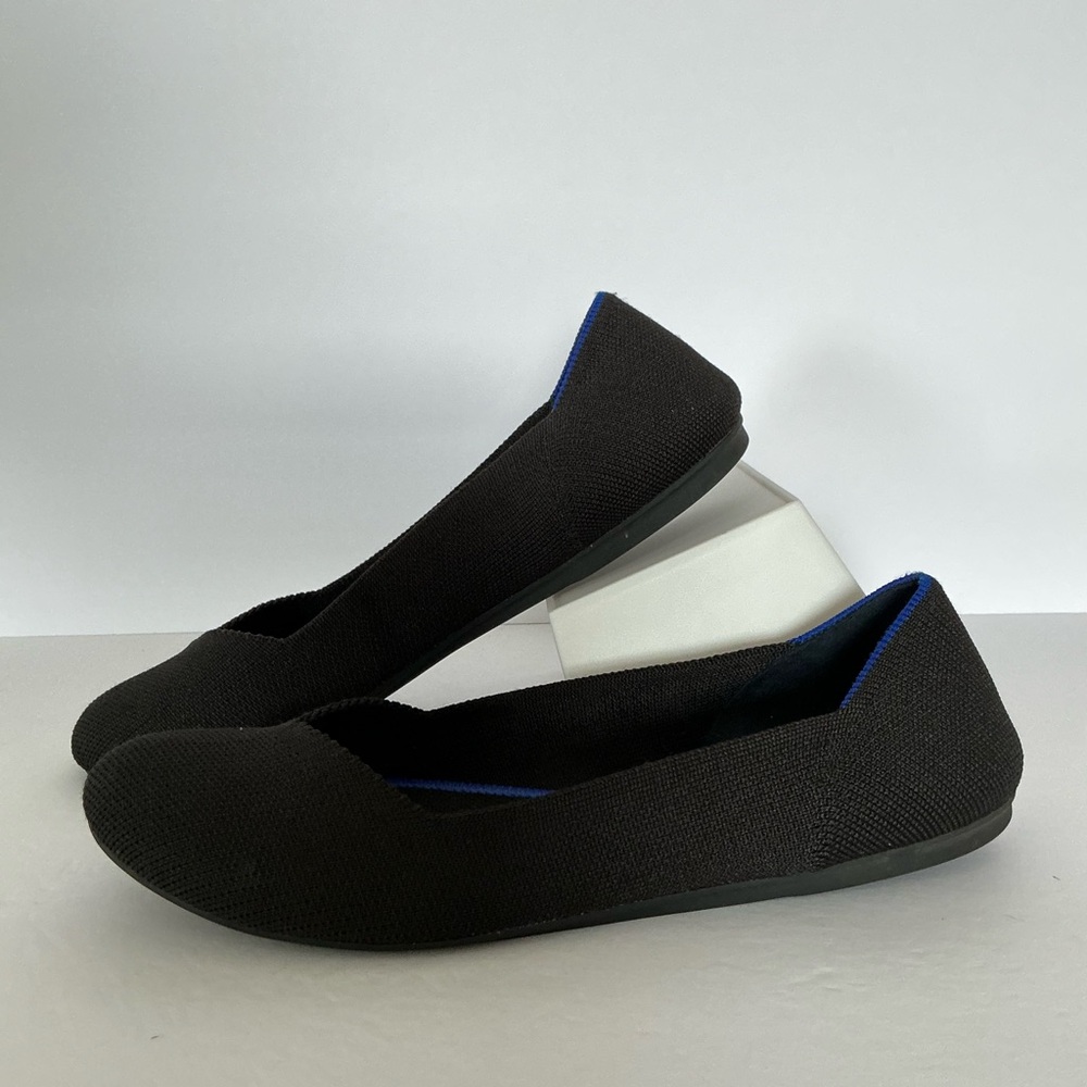 Rothy’s The Flat Slip-On Black Ballet Shoes 9